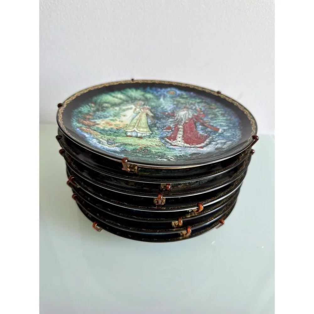 Rare Snow Maiden Collector Plate Bradex Kholui USSR Limited Choose Design
